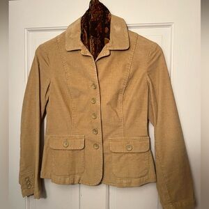 PRICE DROP: Talbots camel Corduroy blazer